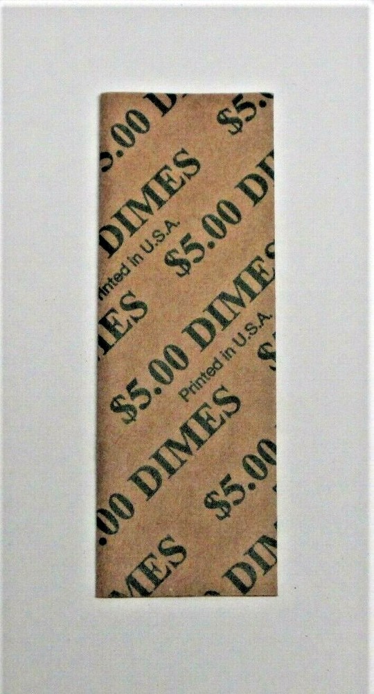 50 Dime Flat Coin Wrappers (N.F. String & Son)