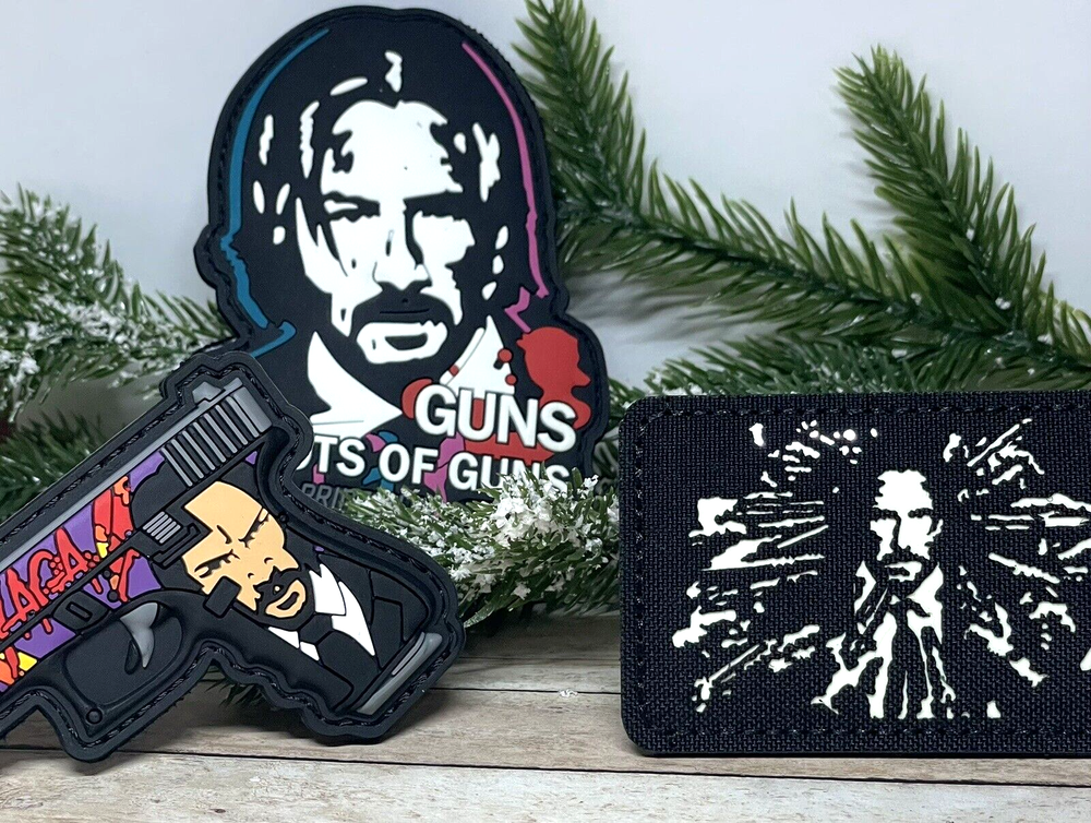 John Wick Patch - Tactical Morale Patch - Glow in the Dark Wick Gun Patch