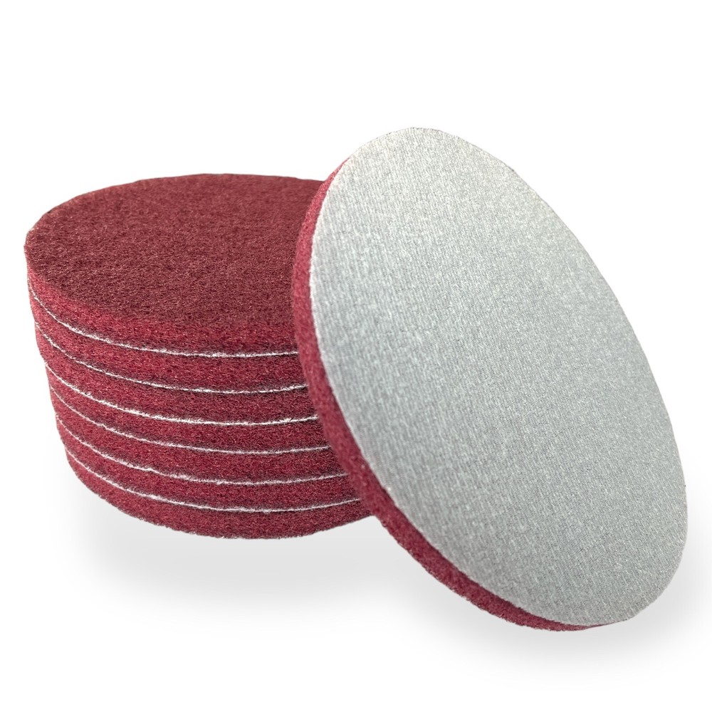 LiME LiNE 6 in Hook & Loop Scuffing Discs for Orbital Dual Action Sander - 8 Pcs