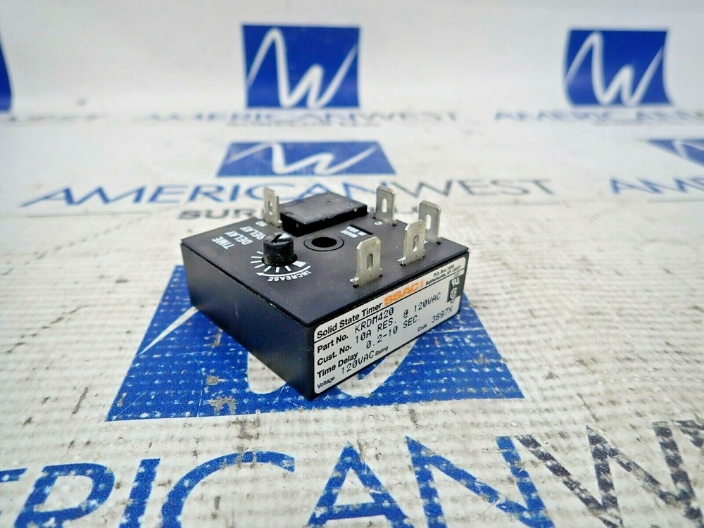 NEW SSAC KRDM420 10A 120V Solid State Timer
