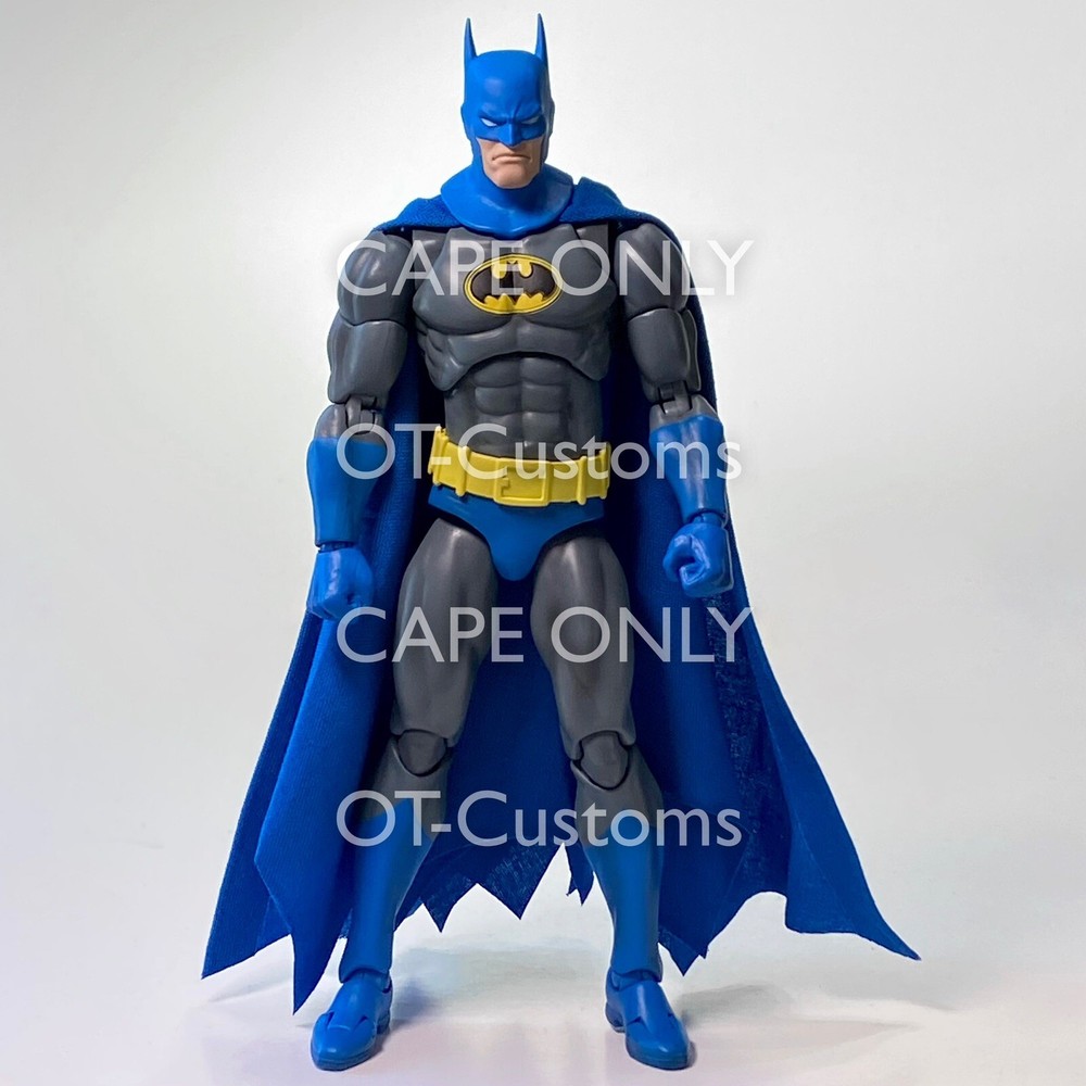 CAPE ONLY Blue Wired Short Cape For MAFEX Knight Crusader Batman