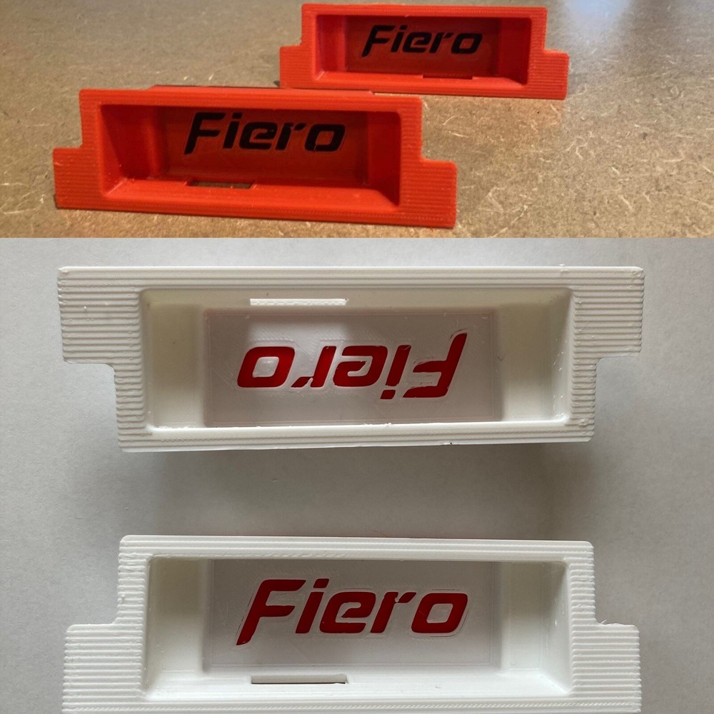 Pontiac Fiero Decorative Ashtray Insert SET - ABS Plastic.