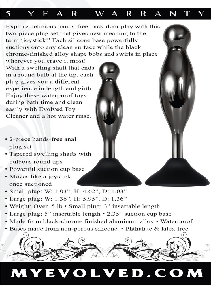 Evolved Joy Sticks Aluminum Alloy Butt Plug Probe Set