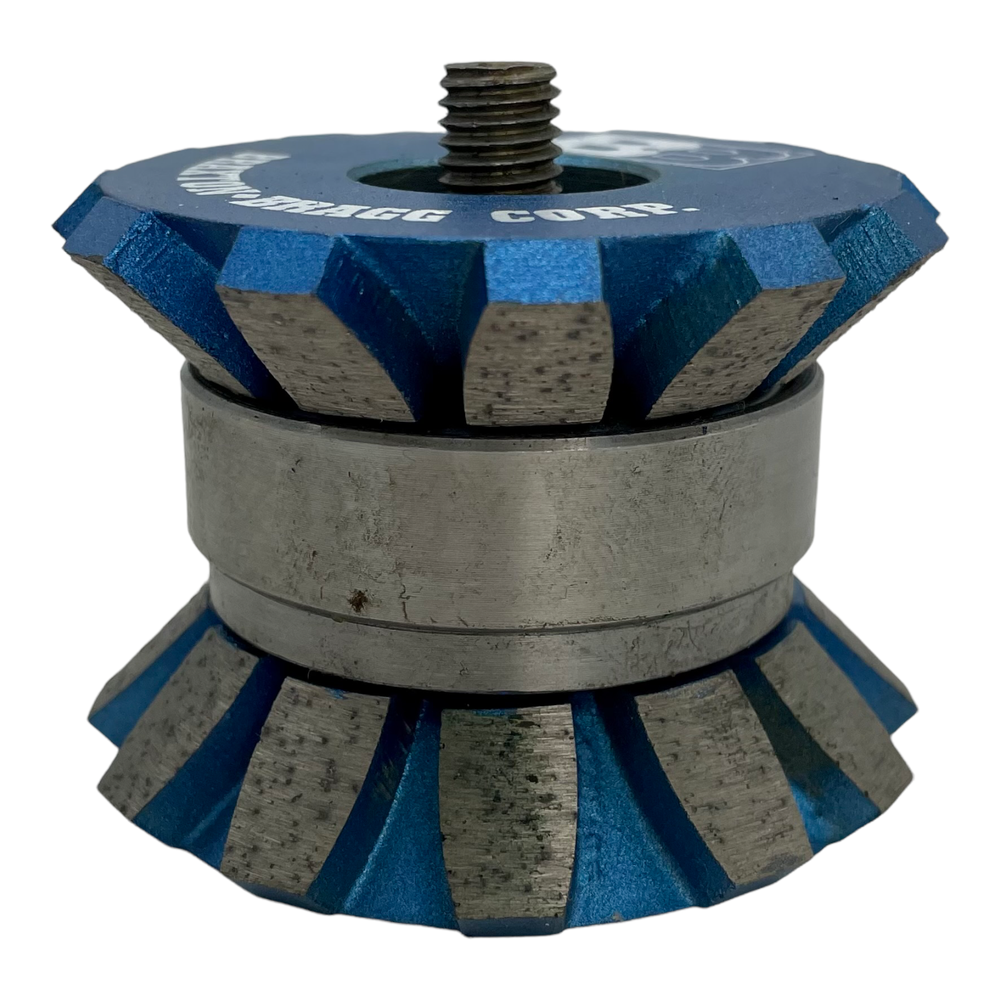 3" Breaker Chamfering Double Wheel for CNC Machine and Router 2/3/4 cm Width