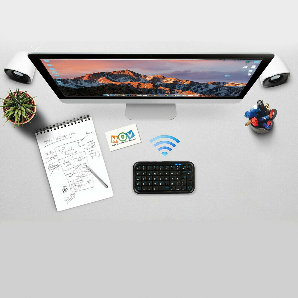 49 Keys Mini Wireless Bluetooth Keyboard Bluetooth 3.0 Keypad for XBox Phone PC