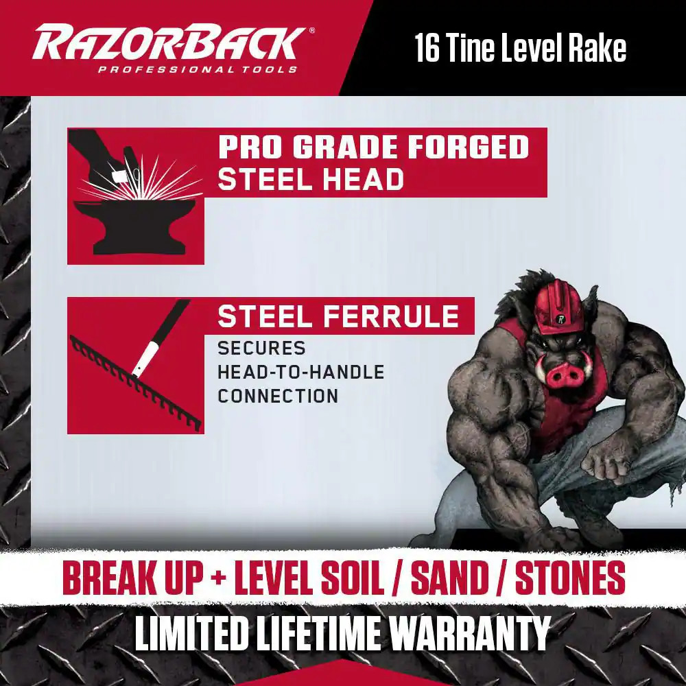 16-Tine Level Head Rake