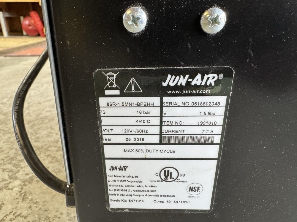 Nitrogen Generator System Element 7 JUN-AIR 10hrs