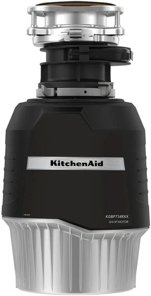 Kitchenaid 3/4 HP Batch Feed Garbage Disposal with 3-Stage MultiGrind® Technolog