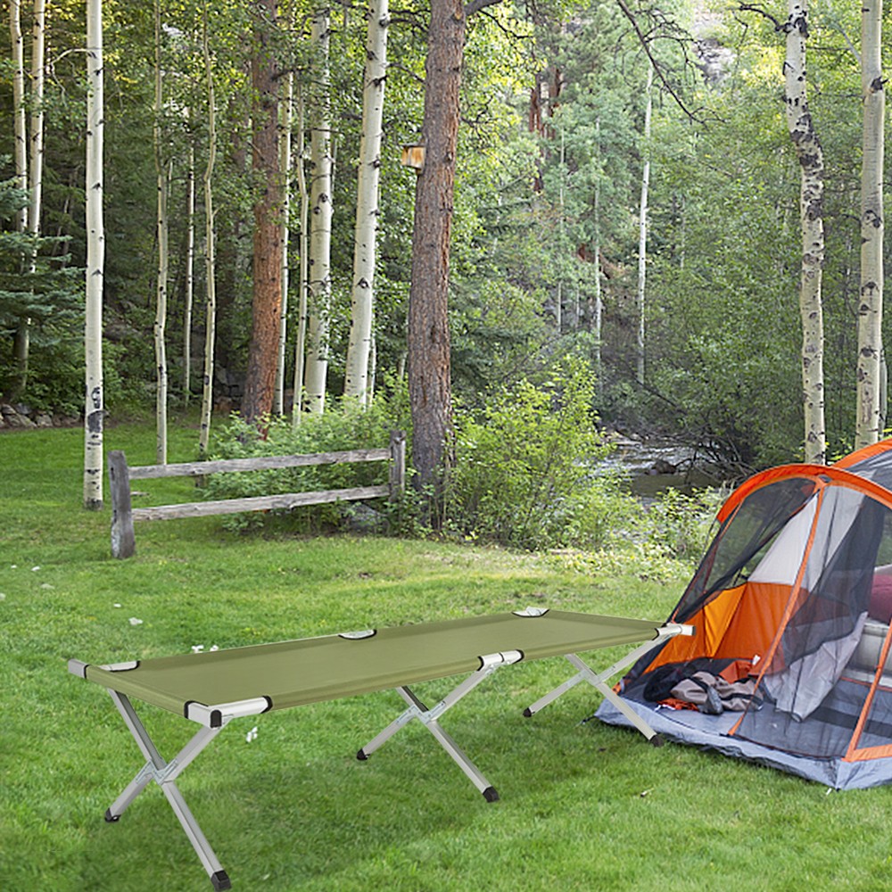 [Old Code: 27860141]RHB-03A Portable Folding Camping Cot with Carrying Bag Army