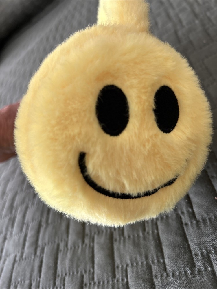 Yellow Smiley Face Ear Muffs NEW!