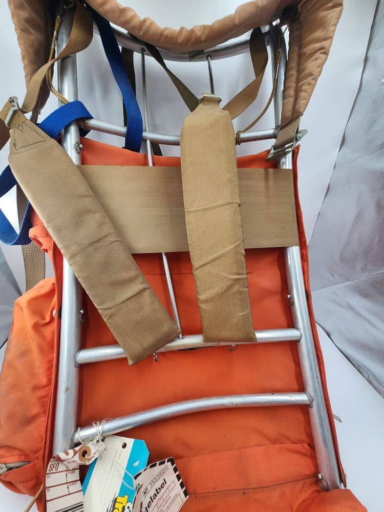 Skyline Camp Trail External Frame Hiking Backpack, Orange VTG