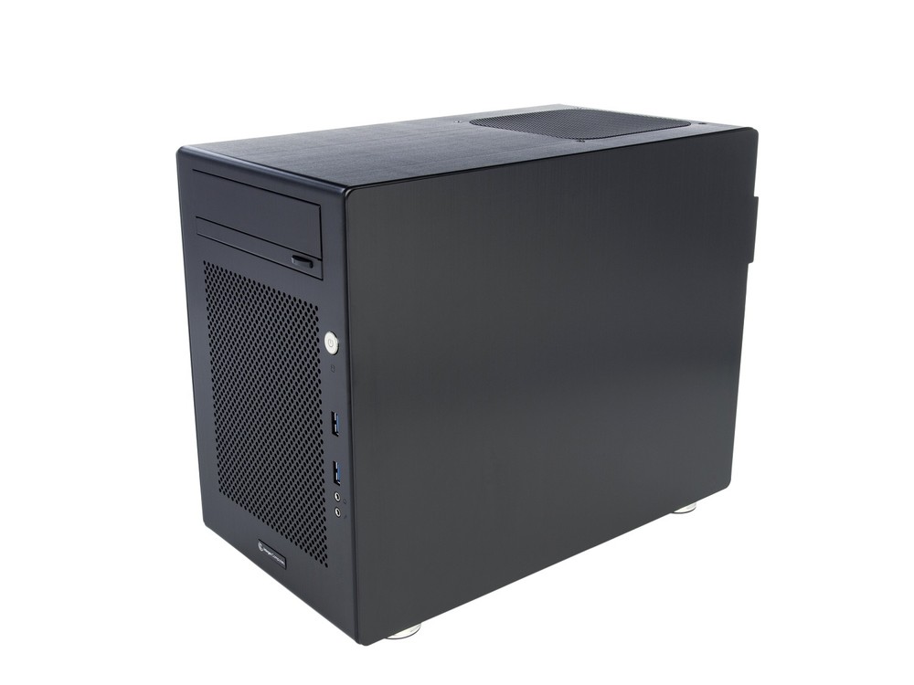 Computer Case By Integer Computers Black Aluminum Model B-18