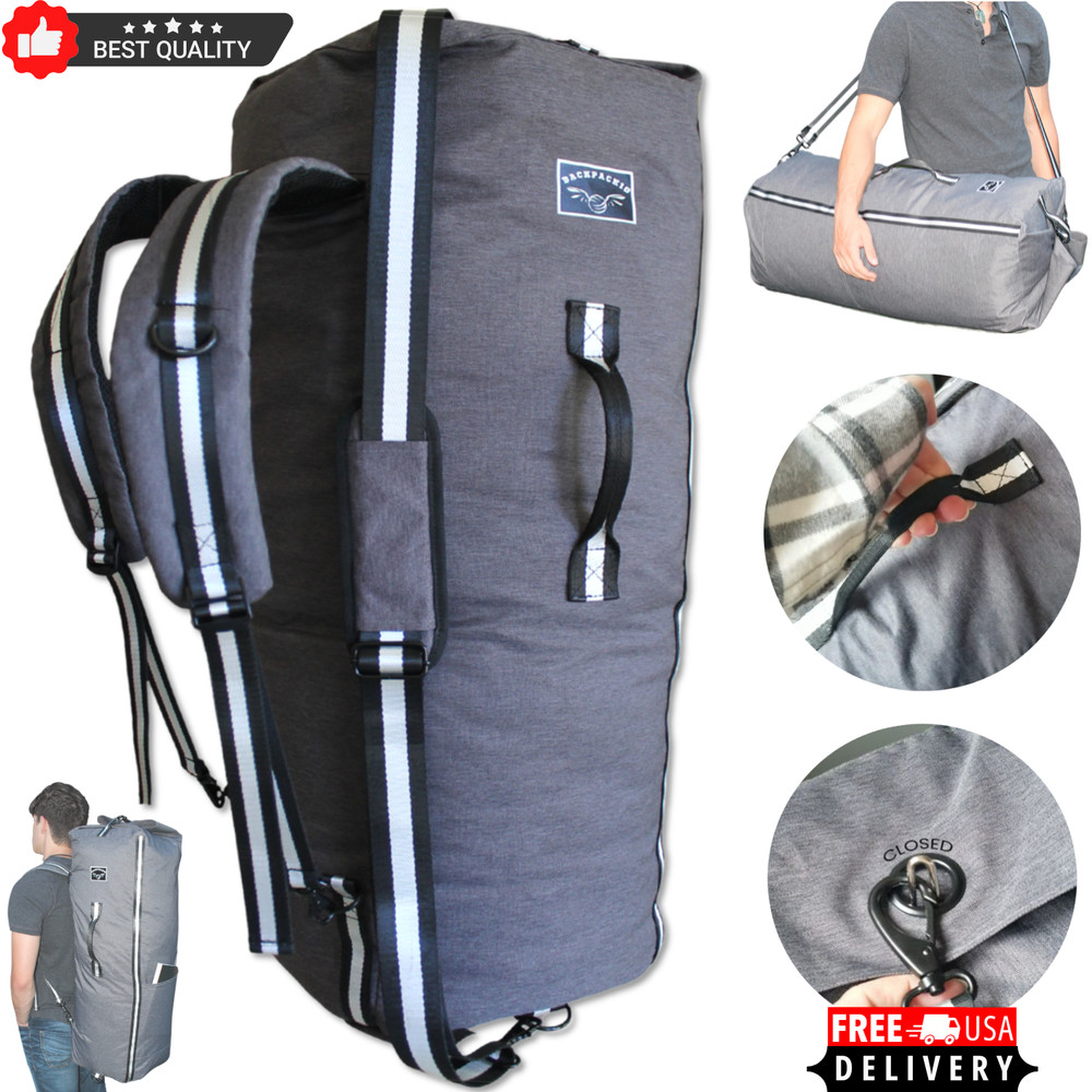 Heavy Duty Laundry Bag Backpack – Large Hamper with Straps, College Dorm, Travel