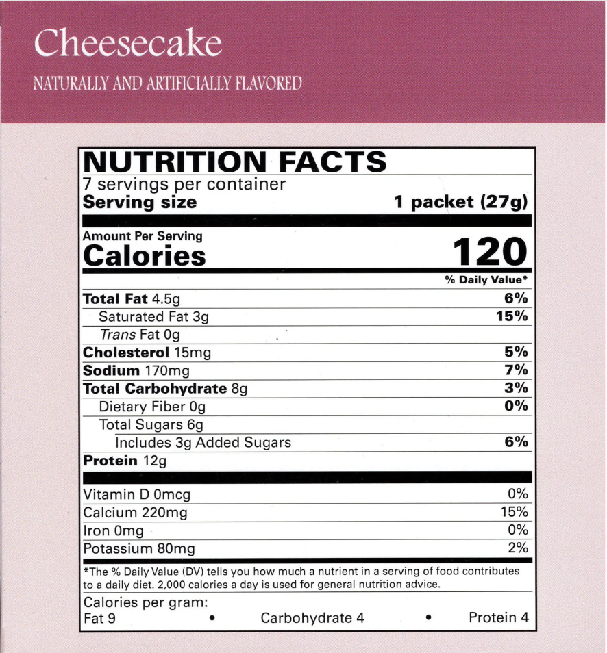 DPTG Cheesecake Pudding - Ideal protein compatible