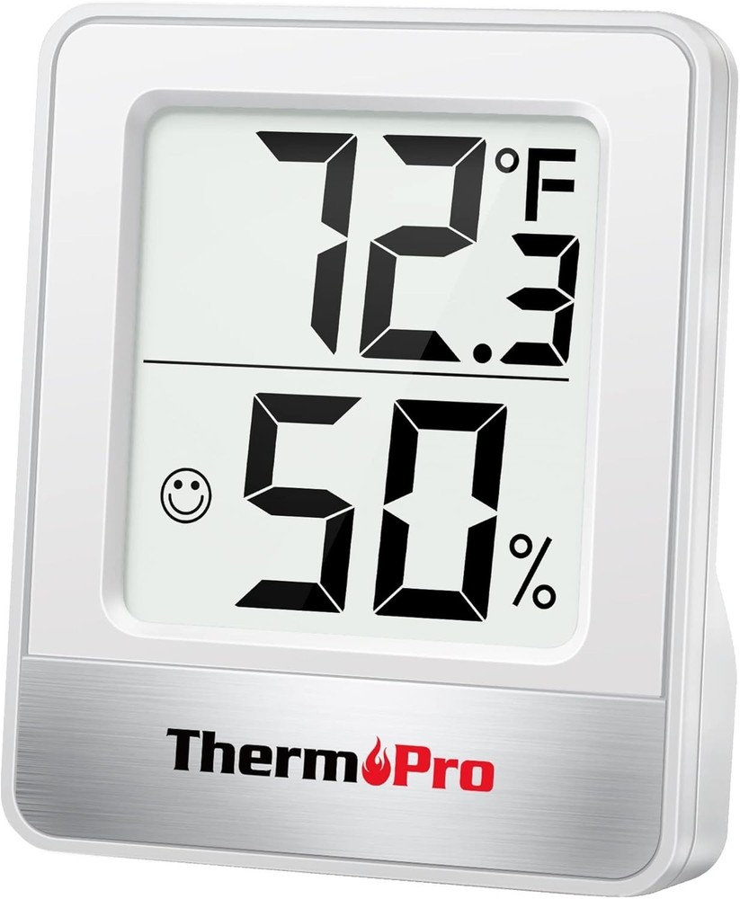 Stylish TP49 Indoor Thermometer with Multiple Mount Options – Maximize Comfort