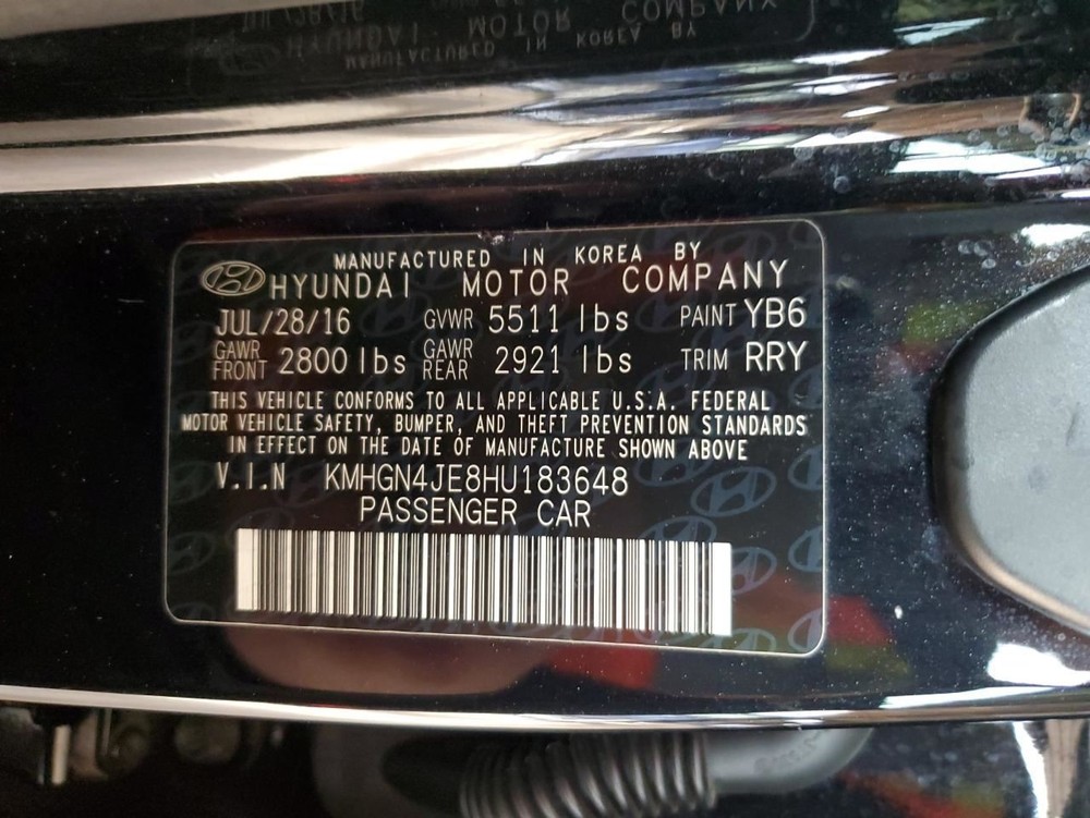 CONTROL PANEL OEM 2017 GENESIS G80 1YR WRNTY