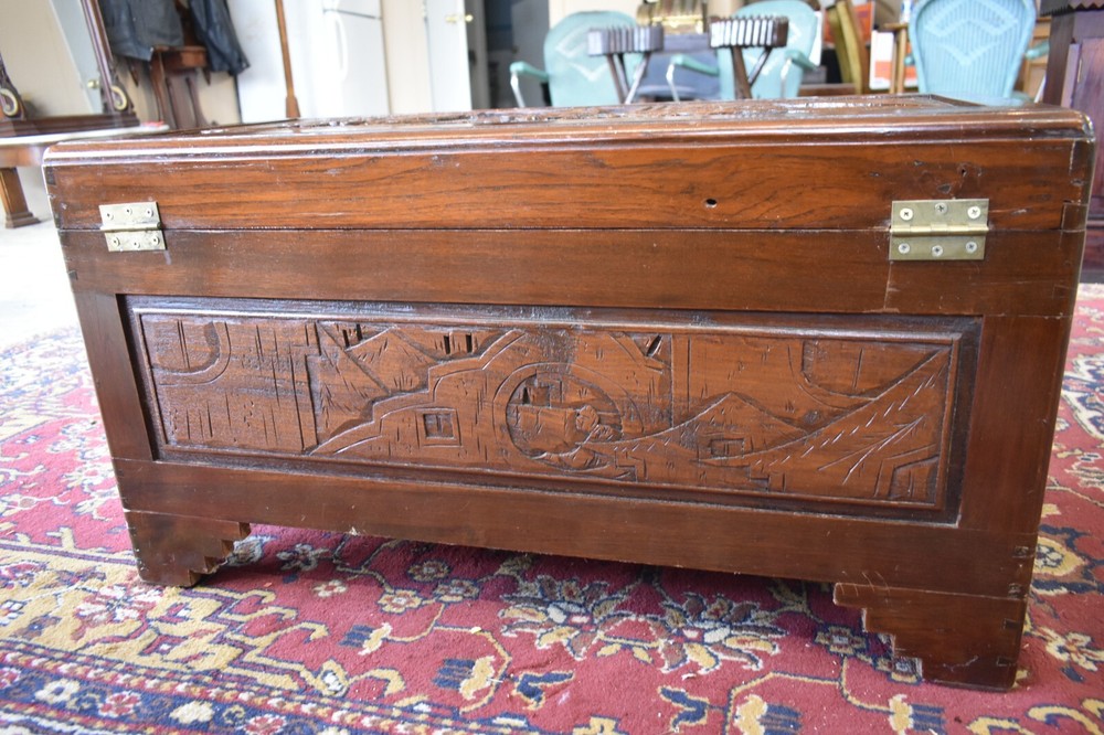 Vintage Asian Style Blanket Chest
