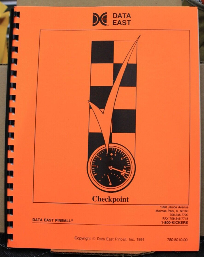 Checkpoint Pinball Manual - Data East