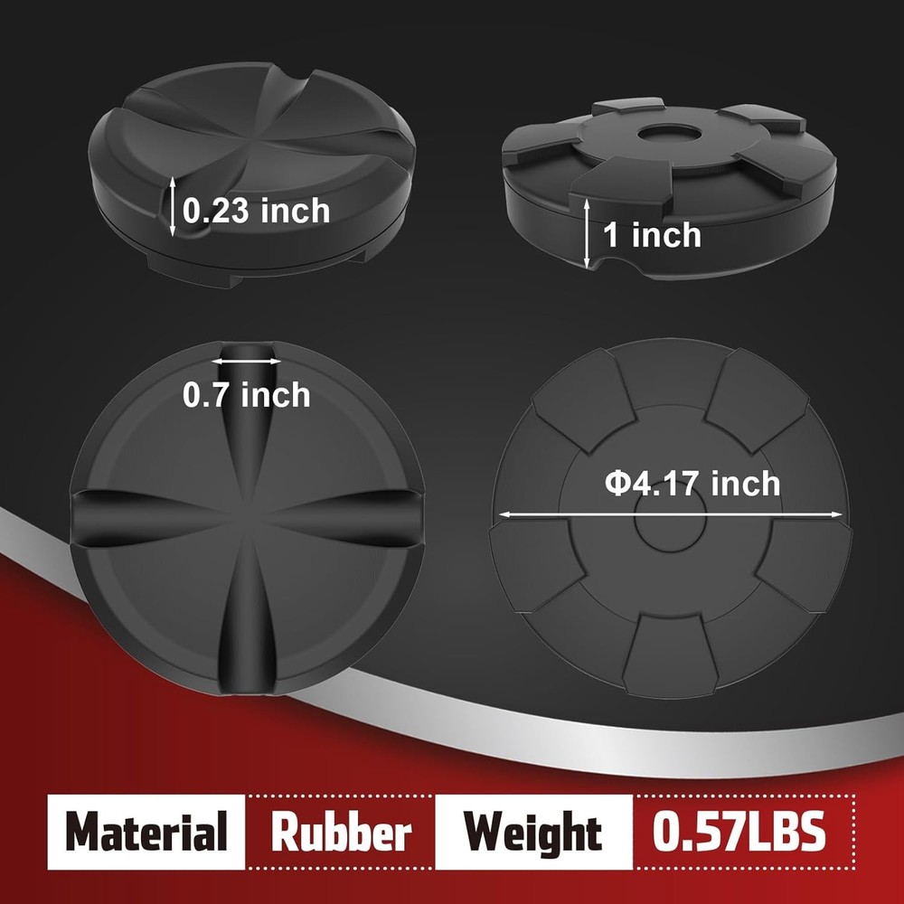 Jack Pad Weld Side Frame Rail Protector Puck/Pad, Universal Large Floor Jack Rub
