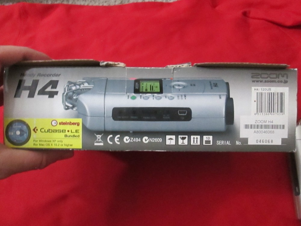 Zoom H4 Digital Recorder Complete w/ Box & Extras, Tested