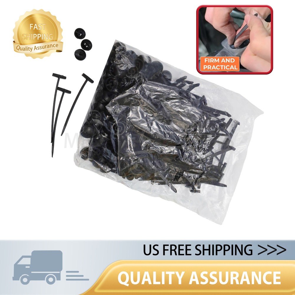 100PCS Heavy Duty Nylon Cable Ties Self-Locking Zip Ties Multi-Purpose US