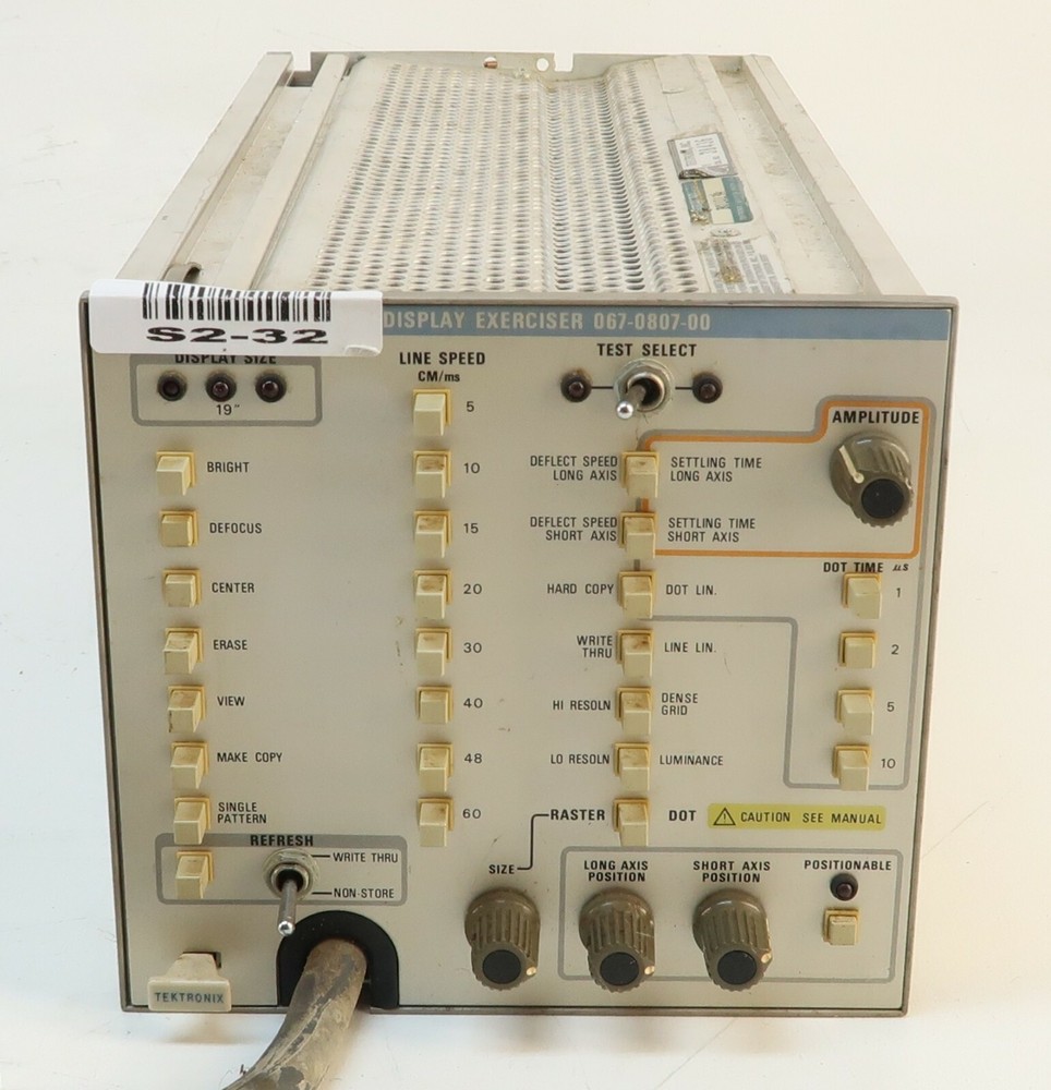 Tektronix 067-0807-00 DVST Display Exerciser