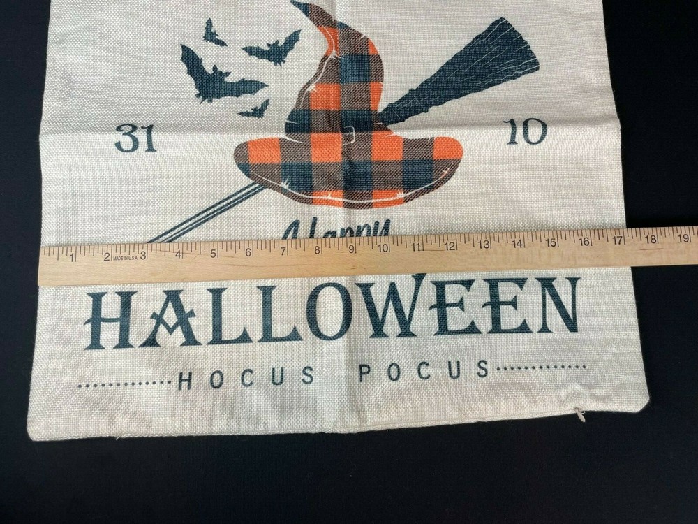 Imandale Halloween Pillow Cover Hocus Pocus 17" Square