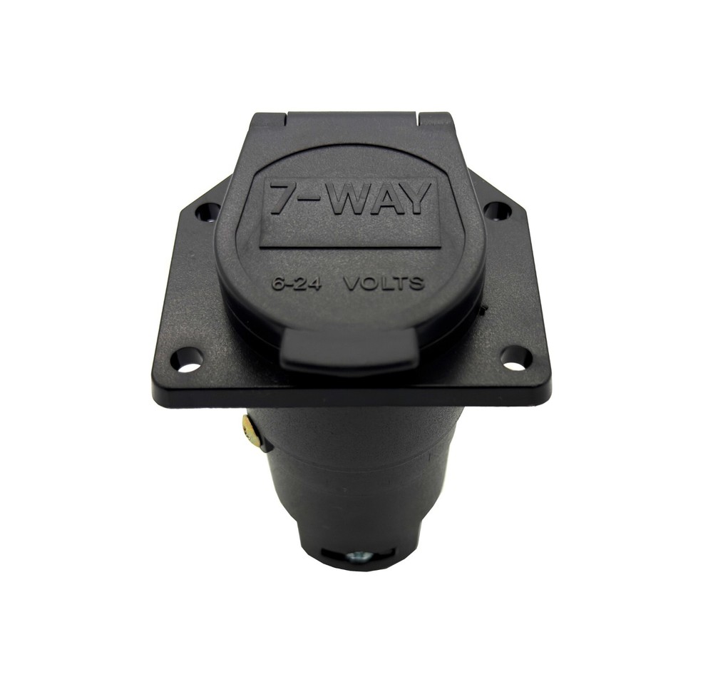 7 WAY Round Trailer Connector Female RV Light Plug Connector 7 Poles