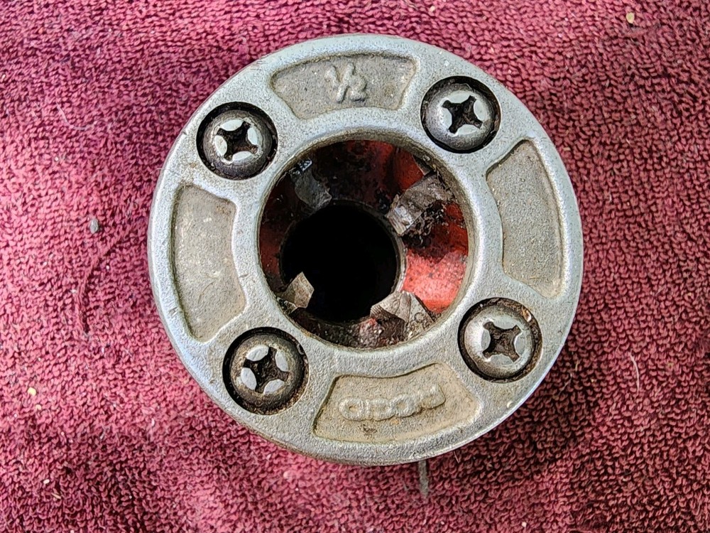 RIDGID 00-R  1/2” Die Head, Chipped Teeth