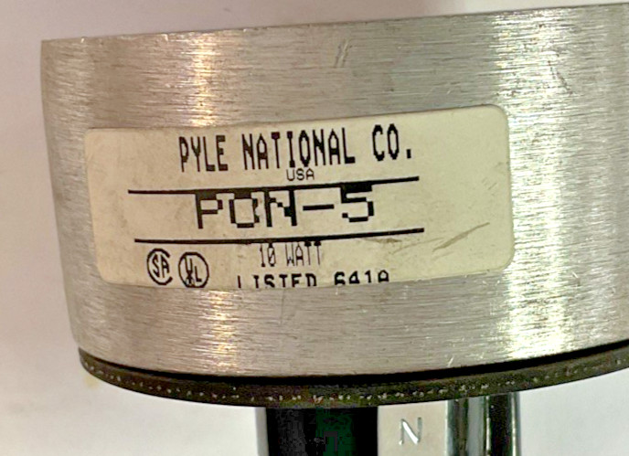 PYLE NATIONAL PON-5 LIGHT INDICATOR BASE 10WATT