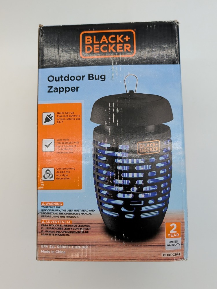 BLACK + DECKER, Outdoor Bug Zapper OPEN BOX BDXPC941