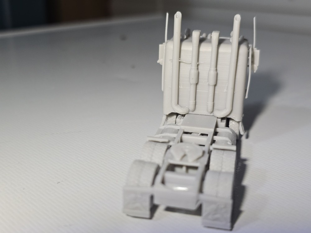 N Scale Peterbilt 362 Daycab Premium Line Undecorated Kit 3d Printed