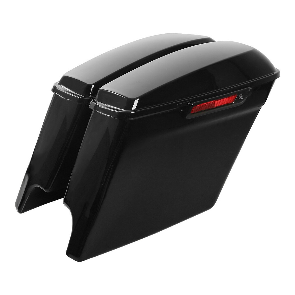 Stretched Hard Saddlebags Chrome Conversion Bracket Fit For Harley Softail 84-17