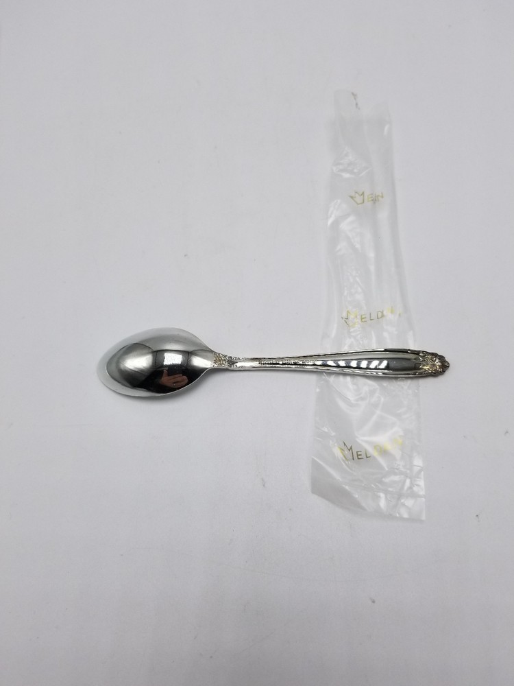 Eldan "ELD15" Silver-plate Nickle 4 5/8 Inch Demitasse Spoon
