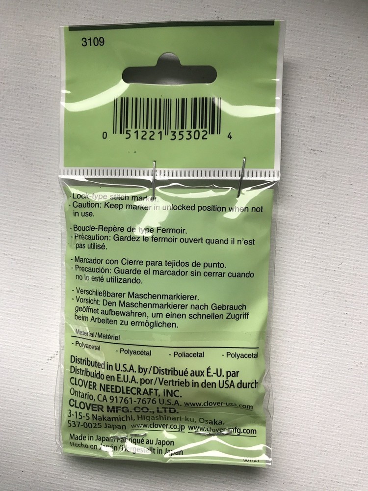 Clover Jumbo Locking Stitch Markers