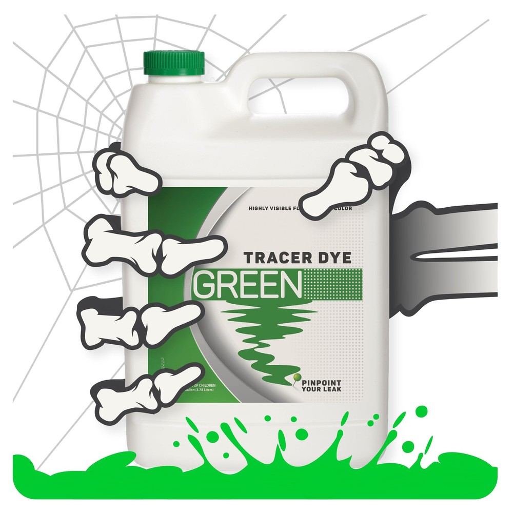 Green Tracing Dye - Highly Visible Concentrated Fluorescent Leak Detection...