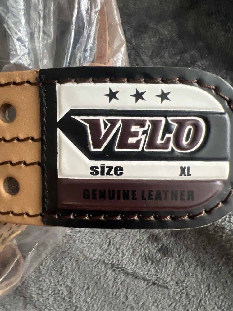 NWT Velo 6” in Leather Support Weight Lifting Belt