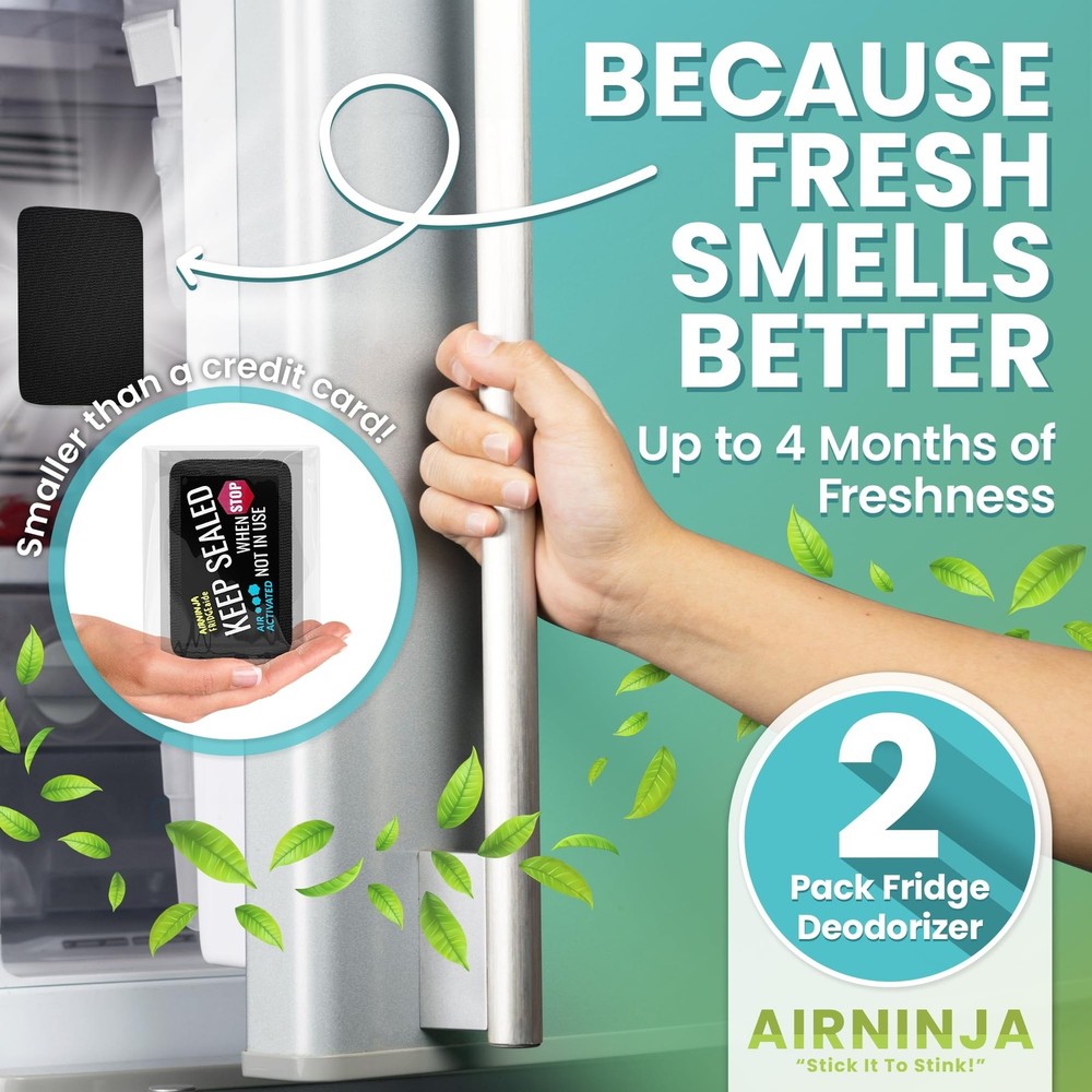 Fridge Deodorizer - Natural Refrigerator Deodorizer Odor Eliminator - Beats B...