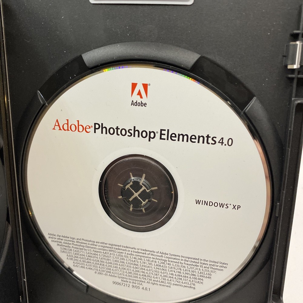 Photoshop Elements 4.0 And Adobe Premier Elements 2.0 W/ Sealed Premiere Manual