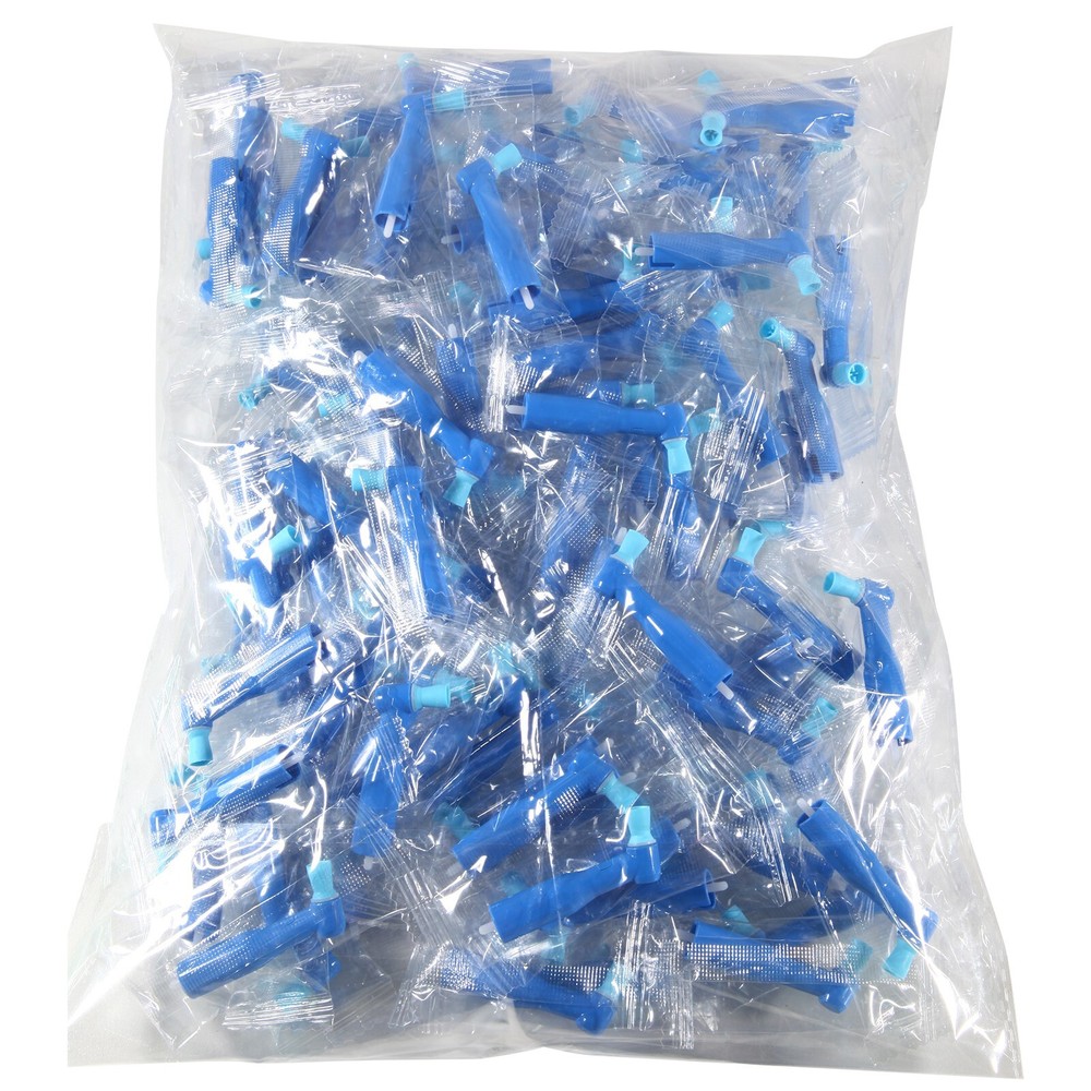 100pcs Dental Prophy Brush Cup Disposable 105° Angle Polish Brushes