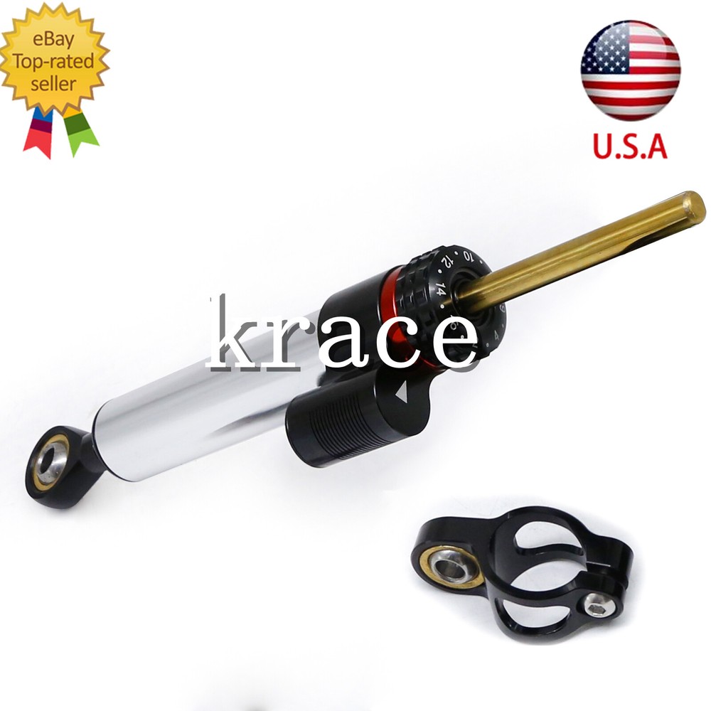 Adjustable Steering Damper Linear Stabilizer Reversed Safety Control Universal