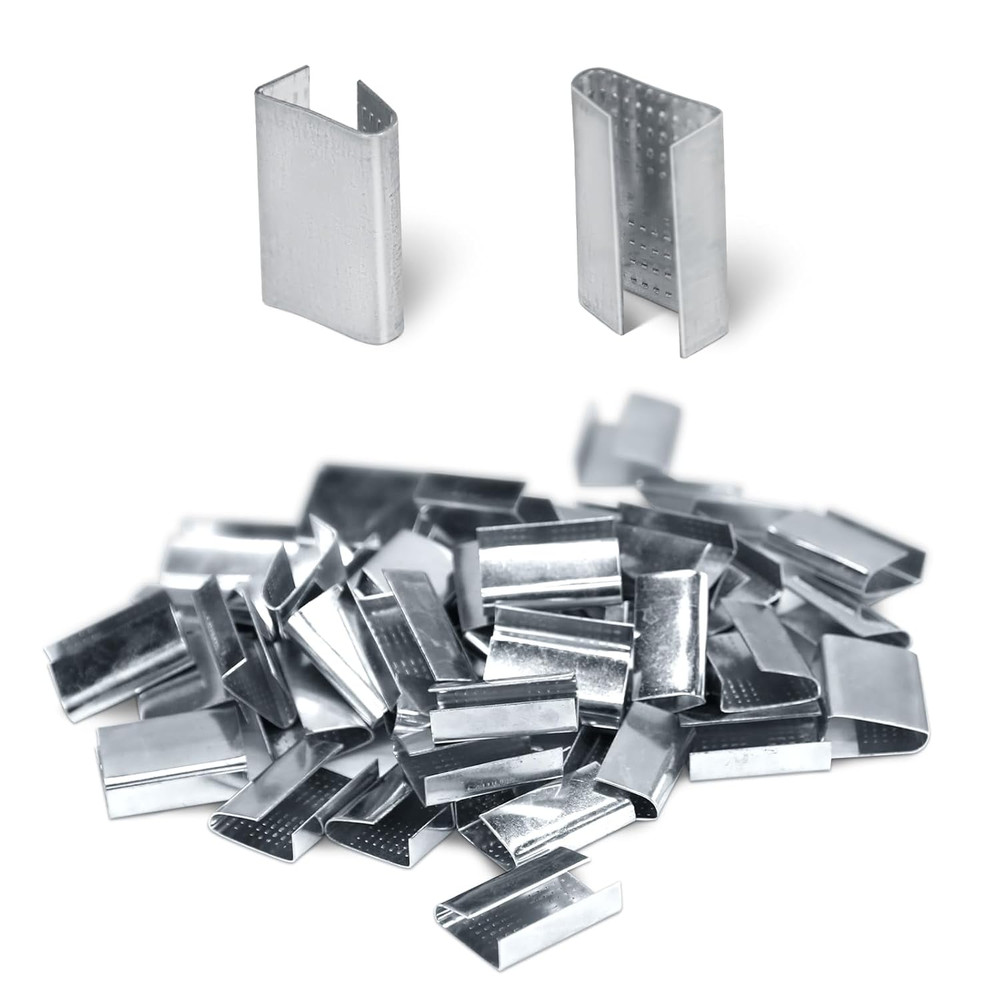 Open Serrated Strapping Seals for 1/2" Polyester Poly Polypropylene Strap Pallet