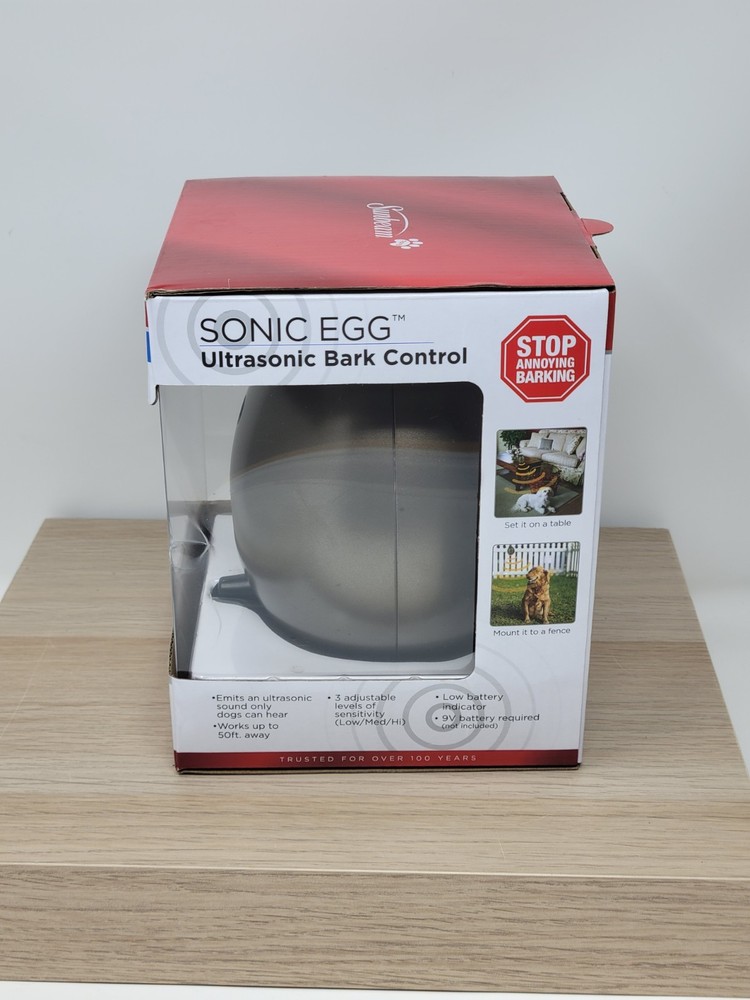 Sunbeam Sonic Egg Ultrasonic Bark Control Device Dog Training