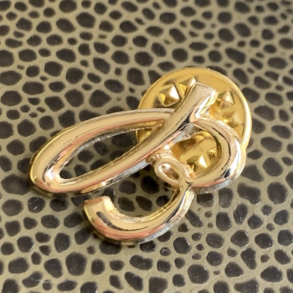 Breitling B Logo Gold Tone Lapel Pin