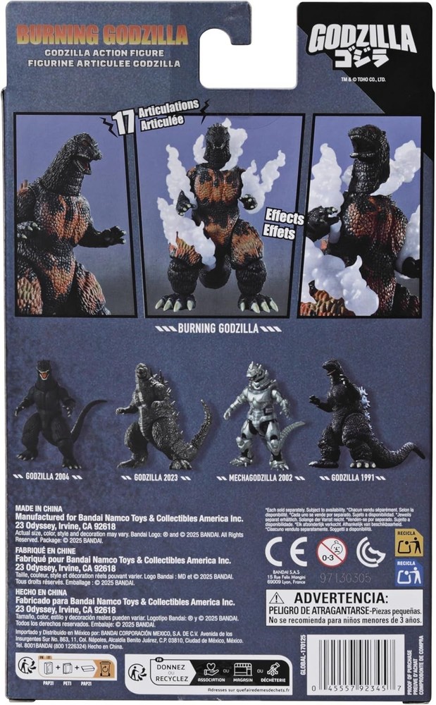 Godzilla - Burning Godzilla 6" Action Figure Set