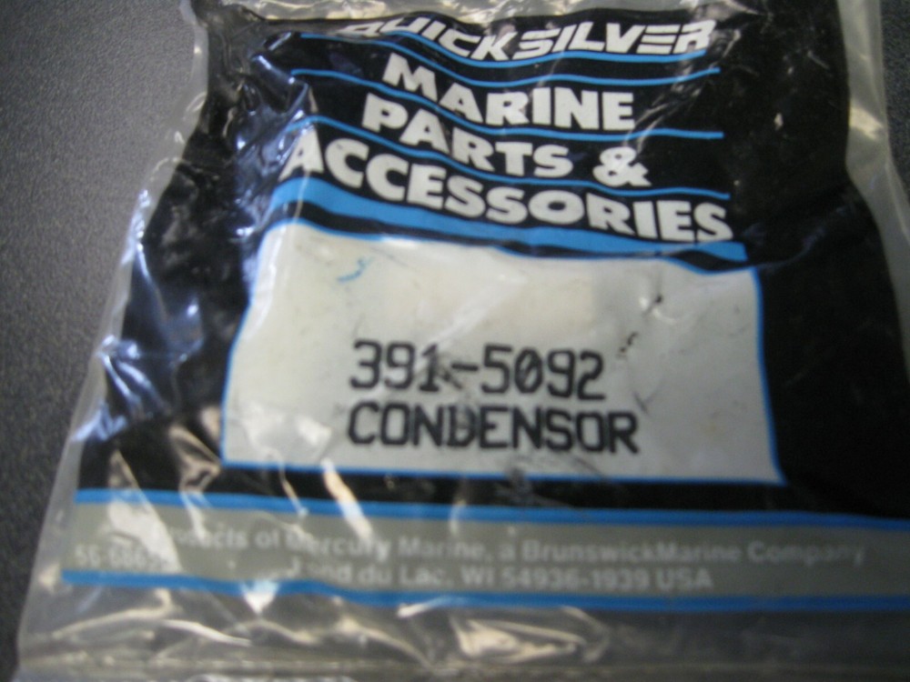 MERCURY MARINE IGNITION CONDENSOR 5092 JO8
