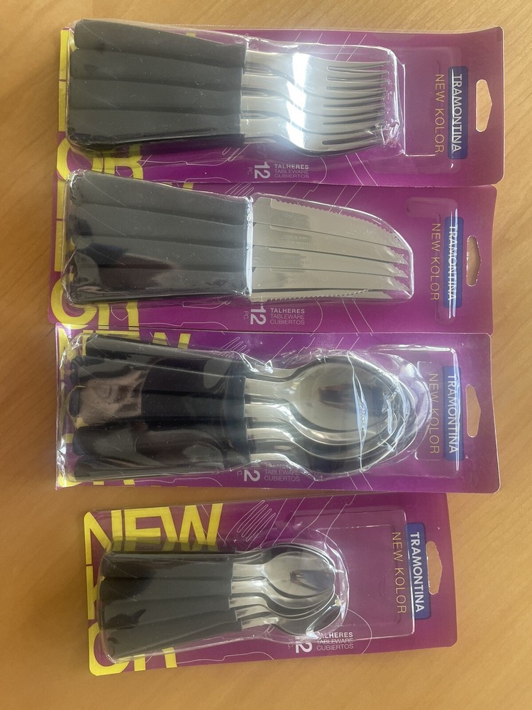 tramontina silverware new kolor 48 Pieces