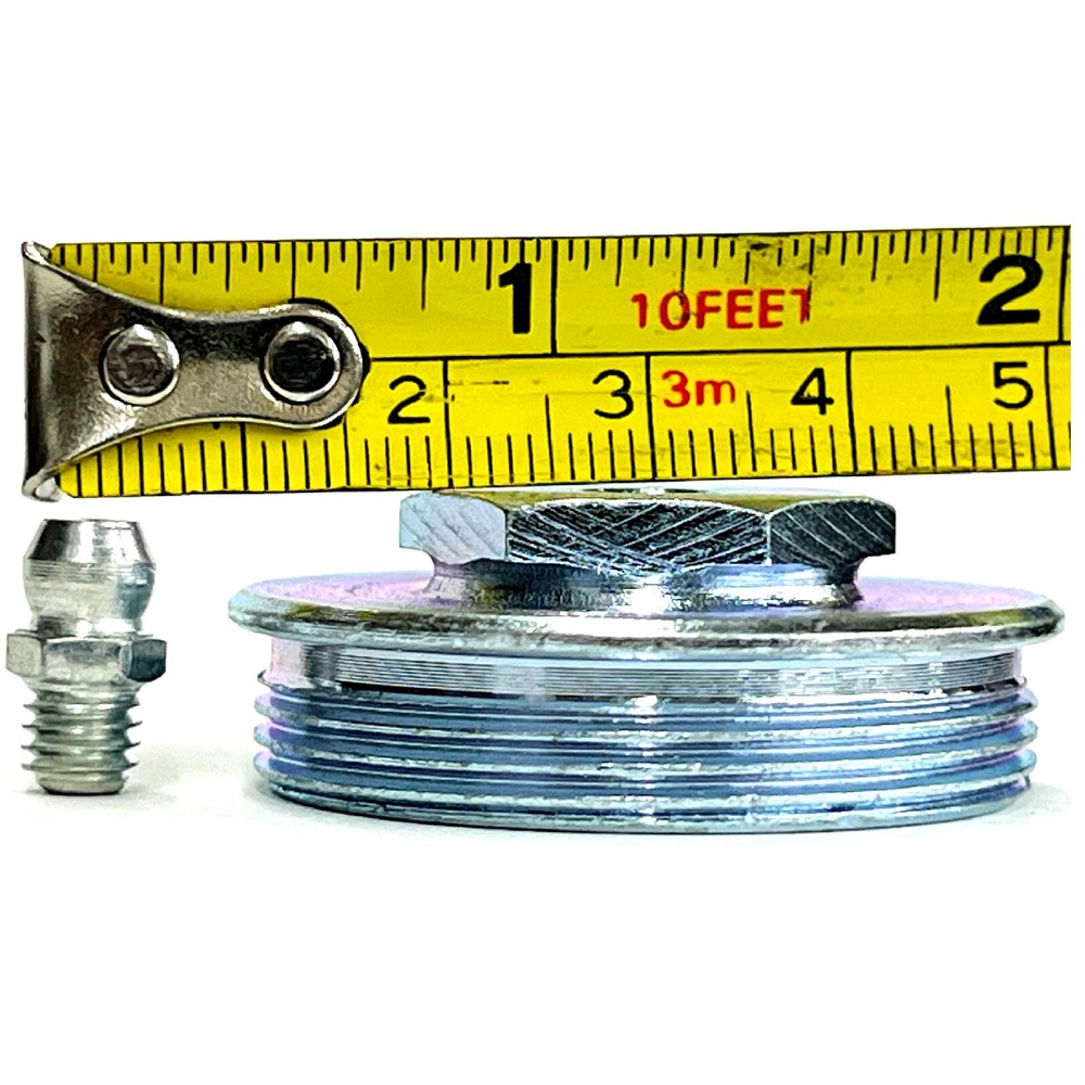 1-1/2'' Diameter Greasing Cap Threaded With Zerk Fitting