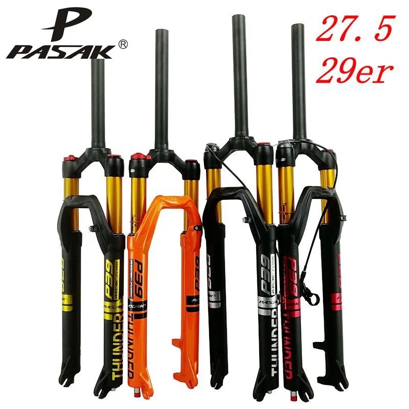 Mountain Bicycle Air Fork 27.5 29in Shoulder/Wire Control Damping Front Fork