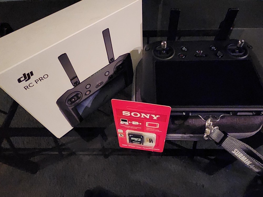 DJI RC Pro Controller, with Screen Protector, Hard Case, Lanyard, Bracket & Card